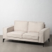 Sofa Sort Flødefarvet Nylon Polyester 175 x 86 x 81 cm