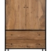 Шкаф LENNOX Чёрный Натуральный 90 x 45 x 190 cm