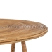 Set of 2 tables Beige Rattan 60 x 60 x 39 cm (2 Units)
