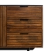 Sideboard ABNER Brown Black 160 x 40 x 75 cm
