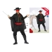 Kostým pre dospelých Maskovaný rytier Čierna Superhrdina (4 Kusy) (4 pcs)