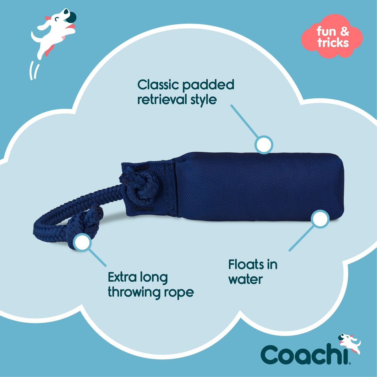 Training toy Coachi TRAINING DUMMY Modra