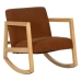 Siūbuojanti kėdė Ruda Rusvai gelsva Kaučiukmedžio mediena Medžiaga 60 x 83 x 72 cm