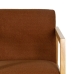 Cadeira de baloiço Castanho Bege Madeira da borracha Tecido 60 x 83 x 72 cm