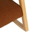 Fotel na biegunach Brązowy Beżowy Drewno kauczukowe Materiał 60 x 83 x 72 cm