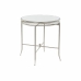 Kisasztal DKD Home Decor Ezüst színű Fém Tükör 56 x 56 x 56 cm