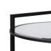 Malý postranný stolík Čierna Železo Zrkadlo 59 x 59 x 67,5 cm