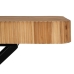 Noční stolek Kaštanová Černý Dřevo Železo 60 x 40 x 55,5 cm