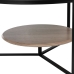 Konferenční stolek Černý Přírodní Sklo Železo Dřevo MDF 75 x 75 x 40 cm