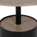 Konferenční stolek Černý Přírodní Železo Dřevo MDF 65 x 65 x 37,5 cm