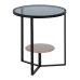 Side table Black Natural Crystal Iron 45 x 45 x 50 cm