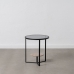 Side table Black Natural Crystal Iron 45 x 45 x 50 cm