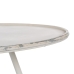 Kiegészítő Asztalka Krémszín Vas 80 x 80 x 75 cm