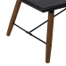 Tischdekoration OSLO Schwarz natürlich Eisen Holz MDF 109,5 x 60 x 40,5 cm