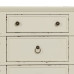 Mesa de Cabeceira Branco Madeira de abeto DMF 51 x 32 x 66 cm