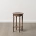 Small Side Table Brown Pine MDF Wood 40 x 40 x 66 cm