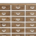 Chest of drawers White Beige Iron Fir wood 94 x 35 x 108 cm