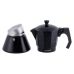 Italian Coffee Pot Feel Maestro MR-1667-6 Black Granite Aluminium 300 ml 6 Cups