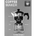 Italian Kaffekanne Feel Maestro MR-1667-6 Svart Granitt Aluminium 300 ml 6 Kopper