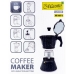 Italienische Kaffeemaschine Feel Maestro MR-1667-6 Schwarz Granit Aluminium 300 ml 6 Tassen