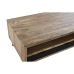 Soffbord DKD Home Decor Svart Ljusbrun Metall Mangoträ 120 x 60 x 45 cm