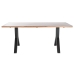 Dining Table DKD Home Decor Natural Black Metal 180 x 90 x 75 cm