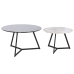 Set of 2 tables DKD Home Decor Musta 80 x 80 x 47,5 cm