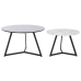 Set of 2 tables DKD Home Decor Black 80 x 80 x 47,5 cm