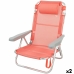 Skladacia stolička s opierkou na hlavu Aktive Flamingo Koralová 48 x 84 x 46 cm (2 kusov)