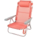 Skladacia stolička s opierkou na hlavu Aktive Flamingo Koralová 48 x 84 x 46 cm (2 kusov)