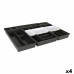 Οργανωτής Μαχαιροπήρουνων Tontarelli Bella Μαύρο 10 Τεμάχια 70 x 49,2 x 6,7 cm (4 Μονάδες)