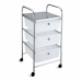 Chest of drawers Confortime Metal With wheels Plastic 33 x 32,5 x 65 cm (2 Units)