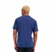 Pánské tričko s krátkým rukávem New Balance Essentials Stacked Logo Modrý