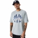 Tricou cu Mânecă Scurtă Bărbați New Era MLB Arch Graphic New York Yankees Gri deschis