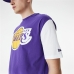 Camisola de Manga Curta Homem New Era NBA Colour Insert LA Lakers Roxo