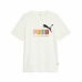 Kortærmet T-shirt til Mænd Puma Ess+ Hvid
