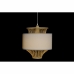 Plafondlamp DKD Home Decor Wit Polyester Bamboe (40 x 40 x 52 cm)