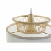 Lámpara de Techo DKD Home Decor Blanco Poliéster Bambú (40 x 40 x 52 cm)