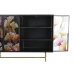 Dientafel DKD Home Decor Geel Zwart Roze Donkerbruin 135 x 38 x 95 cm