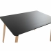 Étkezőasztal DKD Home Decor Fekete Természetes Fa Nyírfa Fa MDF 120 x 80 x 74 cm