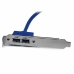 USB-kabel Startech USB3SPLATE           IDC Blauw