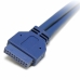 USB-kabel Startech USB3SPLATE           IDC Blauw