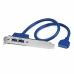 USB laidas Startech USB3SPLATE           IDC Mėlyna
