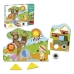 Otroške puzzle iz lesa Goula Goula Safari Les (19 pcs)