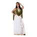 Costume for Adults White Roman Woman 4 pcs