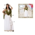 Costume for Adults White Roman Woman 4 pcs