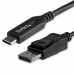 Adaptor USB C la DisplayPort Startech CDP2DP146B 1,8 m Negru