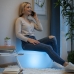 Oppblåsbart sete med flerfarget LED og fjernkontroll Pulight InnovaGoods