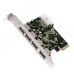 Placă PCI approx! APPPCIE4 USB 3.0 4 Porturi