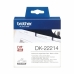 Doorlopende Thermische Papierband Brother DK-22214 12 x 30,48 mm Zwart Zwart/Wit Wit